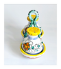 Vintage Italian Ars Deruta Studio Pottery Mjolica Ceramic Hand Painted Salt & Pepper Shaker