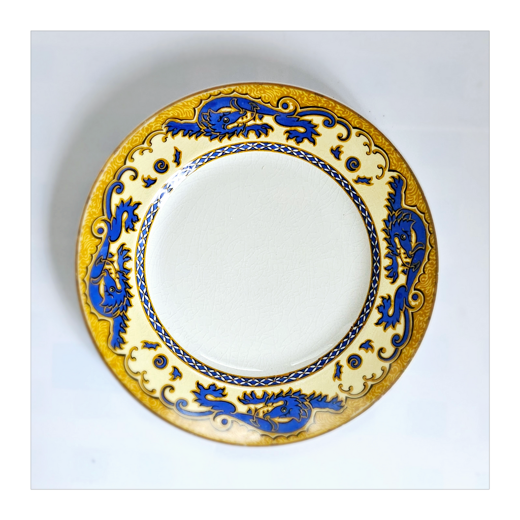 Antique 1930's Set of 5 Grimwades Stoke-On-Trent England "Ming" Serving Dishes / Dessert Plates