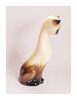 Vintage 1960's Tall 28.5 cm Ceramic Siamese Cat Figurine Beswick Trentham Art ware 331
