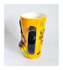 Large Porcelain Novelty Mug from Jamaica with Shape of a Lady in Bikini Top and a Protruding Bum