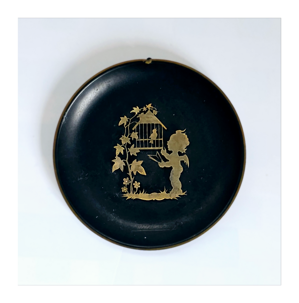 Vintage 1950's Brass Jech Hand Made Signed Wall Art, Germany