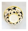 Rare Vintage Italian Hand Painted Majolica Floral Embossed Lidded Sweet Bowl / Jewellery Box