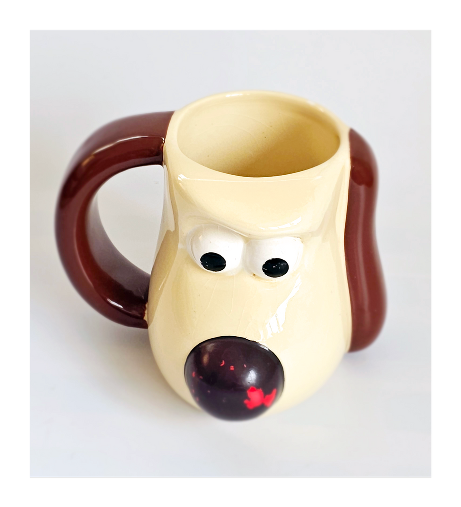 Vintage Wallace and Gromit PG Tips Ceramic Thermo Nose Mug