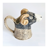 Swaledale Ram Hand Painted Glazed Ceramic Jug by Quail Ceramics