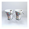 A Pair of Art Deco Style Ribal Fine Bone China Mugs