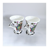 A Pair of Art Deco Style Ribal Fine Bone China Mugs