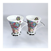 A Pair of Art Deco Style Ribal Fine Bone China Mugs