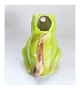 Rare Vintage 1980's Tony Wood Studio Pottery Glazed Ceramic Frog Creamer / Jug / Pitcher