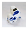 Vintage Dutch Delft Blue Hand Painted Ceramic Baby Elephant Figurine