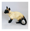 Vintage 1970's Coopercraft Ceramic Siamese Cat Figurine