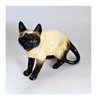 Vintage 1970's Coopercraft Ceramic Siamese Cat Figurine