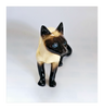 Vintage 1970's Coopercraft Ceramic Siamese Cat Figurine