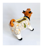 Rare Vintage Portuguese Studio Pottery Glazed Ceramic Hand Painted Cow Creamer