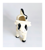 Rare Vintage Glazed Ceramic Cow Creamer in Polka Dot Pattern from Switzerland