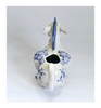 Vintage 1980's Franklin Mint Country Friends by Hallie Greer Ceramic Donkey Creamer / Milk Jug in Delft Blue Style