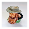 Vintage 1980's Glazed Ceramic Fagin Miniature Toby Jug / Character Jug Signed Peter Jackson by Franklin Mint