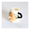 Vintage 1980's Glazed Ceramic Scrooge Miniature Toby Jug / Character Jug Signed Peter Jackson by Franklin Mint