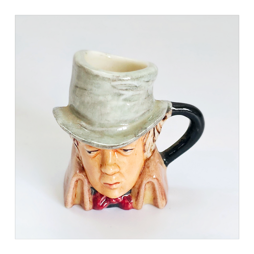 Vintage 1980's Glazed Ceramic Artful Dodger Miniature Toby Jug / Character Jug Signed Peter Jackson by Franklin Mint