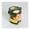 Vintage 1980's Glazed Ceramic  Peter Pan Miniature Toby Jug / Character Jug Signed Peter Jackson by Franklin Mint