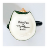 Vintage 1980's Glazed Ceramic  Peter Pan Miniature Toby Jug / Character Jug Signed Peter Jackson by Franklin Mint