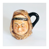 Vintage 1980's Glazed Ceramic  Friar Tuck Miniature Toby Jug / Character Jug Signed Peter Jackson by Franklin Mint