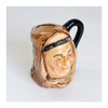 Vintage 1980's Glazed Ceramic  Friar Tuck Miniature Toby Jug / Character Jug Signed Peter Jackson by Franklin Mint