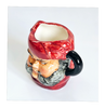 Vintage 1980's Glazed Ceramic  Falstaff Miniature Toby Jug / Character Jug Signed Peter Jackson by Franklin Mint