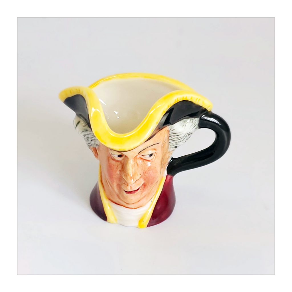 Vintage 1980's Glazed Ceramic  Tom Jones Miniature Toby Jug / Character Jug Signed Peter Jackson by Franklin Mint