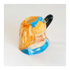 Vintage 1980's Glazed Ceramic Alice Miniature Toby Jug / Character Jug Signed Peter Jackson by Franklin Mint