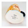 Vintage 1980's Glazed Ceramic Alice Miniature Toby Jug / Character Jug Signed Peter Jackson by Franklin Mint