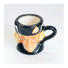 Vintage 1980's Glazed Ceramic Richard III Miniature Toby Jug / Character Jug Signed Peter Jackson by Franklin Mint