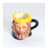 Vintage 1980's Glazed Ceramic King Arthur Miniature Toby Jug / Character Jug Signed Peter Jackson by Franklin Mint