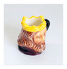 Vintage 1980's Glazed Ceramic King Arthur Miniature Toby Jug / Character Jug Signed Peter Jackson by Franklin Mint