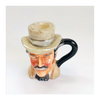 Vintage 1980's Glazed Ceramic Dr. Watson Miniature Toby Jug / Character Jug Signed Peter Jackson by Franklin Mint