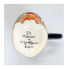 Vintage 1980's Glazed Ceramic Dr. Watson Miniature Toby Jug / Character Jug Signed Peter Jackson by Franklin Mint