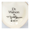 Vintage 1980's Glazed Ceramic Dr. Watson Miniature Toby Jug / Character Jug Signed Peter Jackson by Franklin Mint
