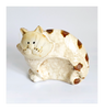Contemporary Design Hand Made Studio Pottery Glazed Ceramic Cat Statuette / Ornament