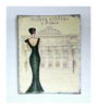 Rare vintage 1930's SOIREE D'OPERA A PARIS Metal Relief Wall Art / Wall Plaque