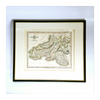 Genuine Antique Map "Cary's Traveller's Companion (1790) Map of SOUTHWALES" Engraving by John Cary (1754-1835), Original Hand Colouring