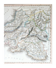 Genuine Antique Map "Cary's Traveller's Companion (1790) Map of SOUTHWALES" Engraving by John Cary (1754-1835), Original Hand Colouring