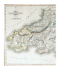 Genuine Antique Map "Cary's Traveller's Companion (1790) Map of SOUTHWALES" Engraving by John Cary (1754-1835), Original Hand Colouring