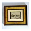 Rare Vintage 1950's Italian Silver 800 Engraving Art Plaque / Wall Art of "Verona Ponte Scaligero"
