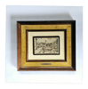Rare Vintage 1950's Italian Silver 800 Engraving Art Plaque / Wall Art of "Verona Piazza Delle Erbe"