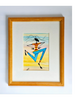 Gakonga African Art Lithograph Print, Mounted and Framed