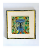 Vintage Russian Hand Painted wall Art Tile Signe by the Artist