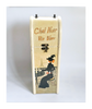 Antique 1910's Chat Noir Vin Blanc Hinged-Top Wooden Wine Box