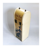 Antique 1910's Chat Noir Vin Blanc Hinged-Top Wooden Wine Box
