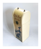 Antique 1910's Chat Noir Vin Blanc Hinged-Top Wooden Wine Box