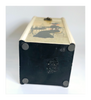 Antique 1910's Chat Noir Vin Blanc Hinged-Top Wooden Wine Box