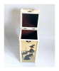 Antique 1910's Chat Noir Vin Blanc Hinged-Top Wooden Wine Box